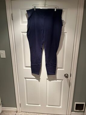 Sears Navy High-Waist Stretch Leggings